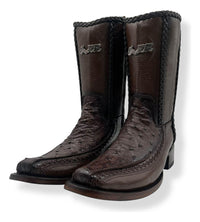Bota casual en piel genuina de avestruz para caballero