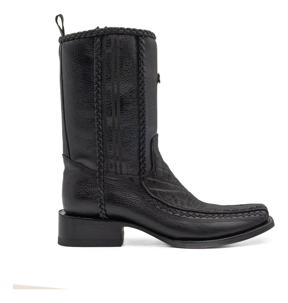 Bota casual en piel genuina de cuello de toro para caballero