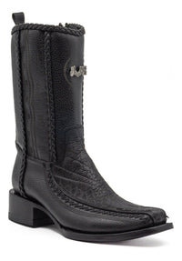 Bota casual en piel genuina de cuello de toro para caballero