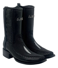 Bota casual en piel genuina de mantarraya para caballero