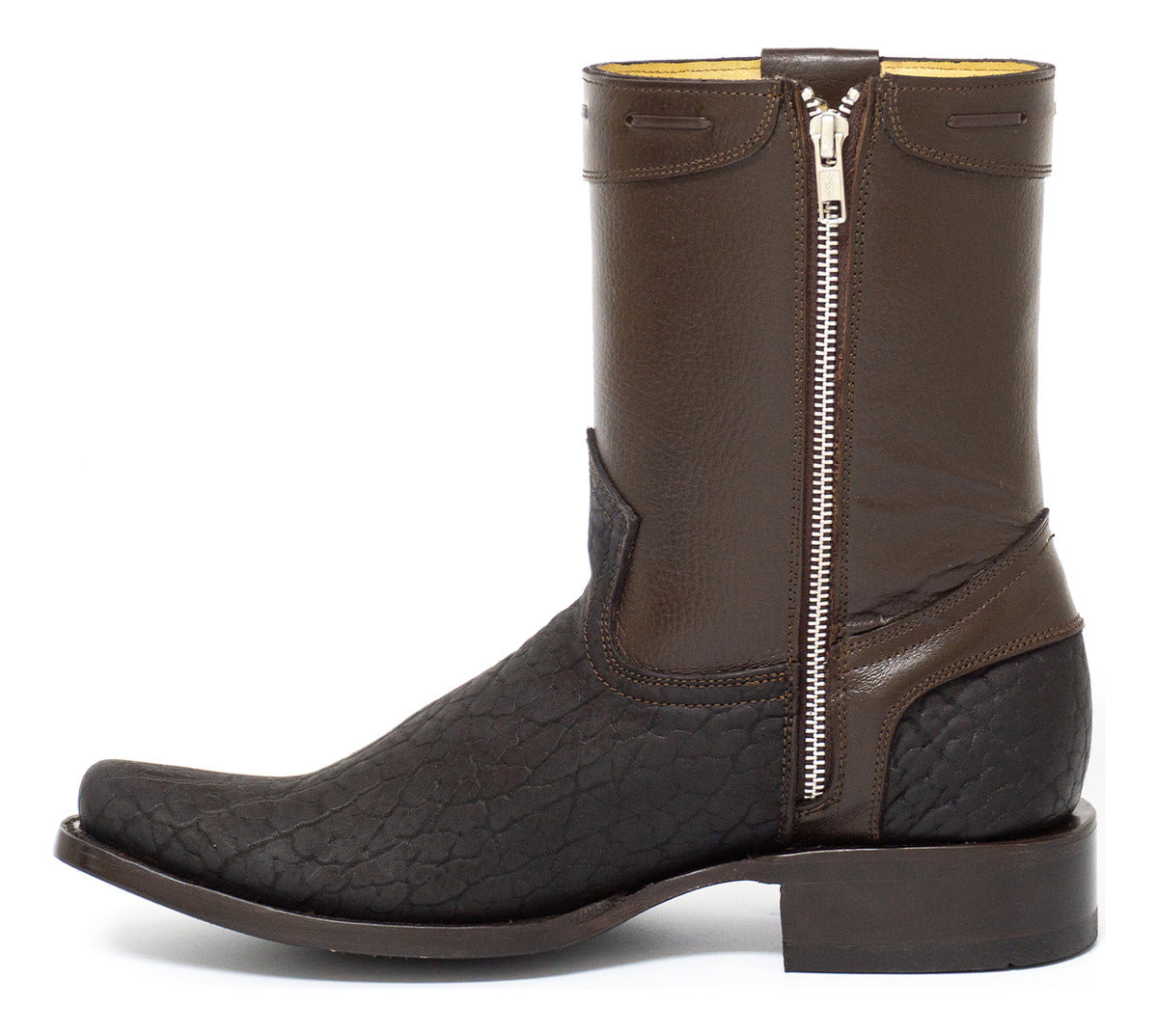 Bota casual en piel genuina de cuello de toro para caballero