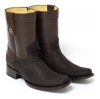 Bota casual en piel genuina de cuello de toro para caballero
