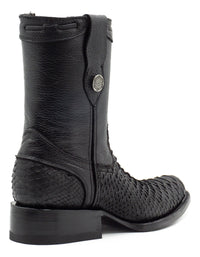 Bota casual en piel genuina de pitón para caballero