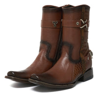 Bota de vestir en piel genuina para caballero
