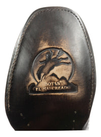 Bota de vestir en piel genuina de pitón para caballero