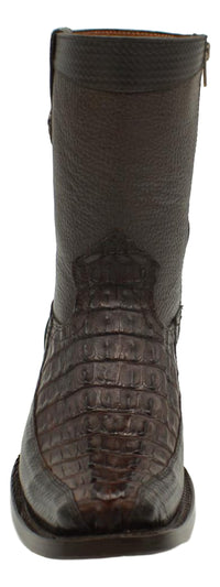 Bota de vestir en piel genuina de cocodrilo para caballero