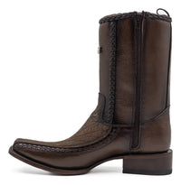Bota casual en piel genuina de cuello de toro para caballero