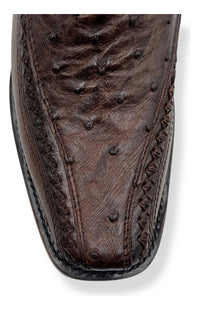 Bota casual en piel genuina de avestruz para caballero