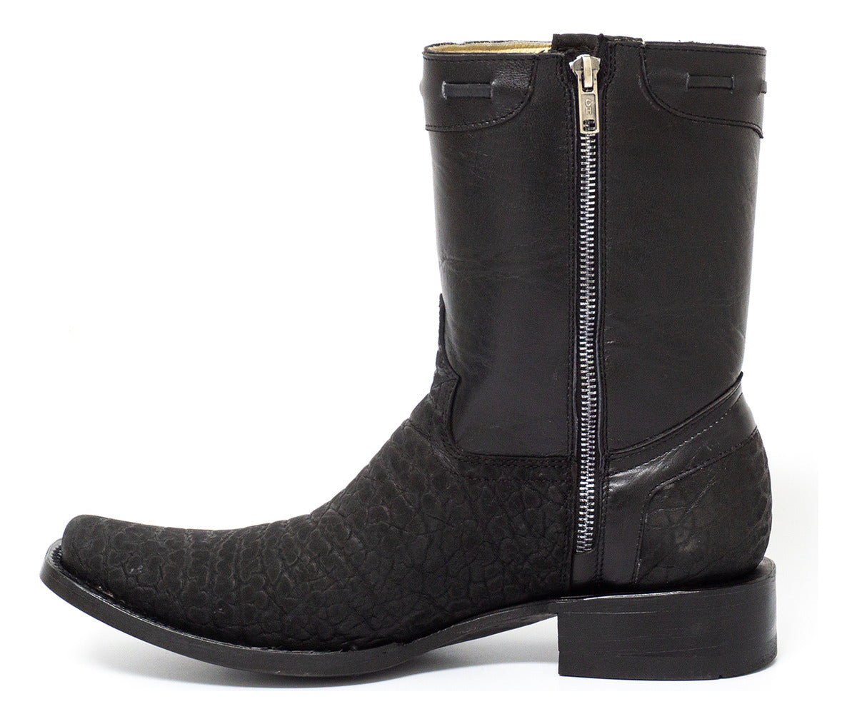 Bota casual en piel genuina de cuello de toro para caballero