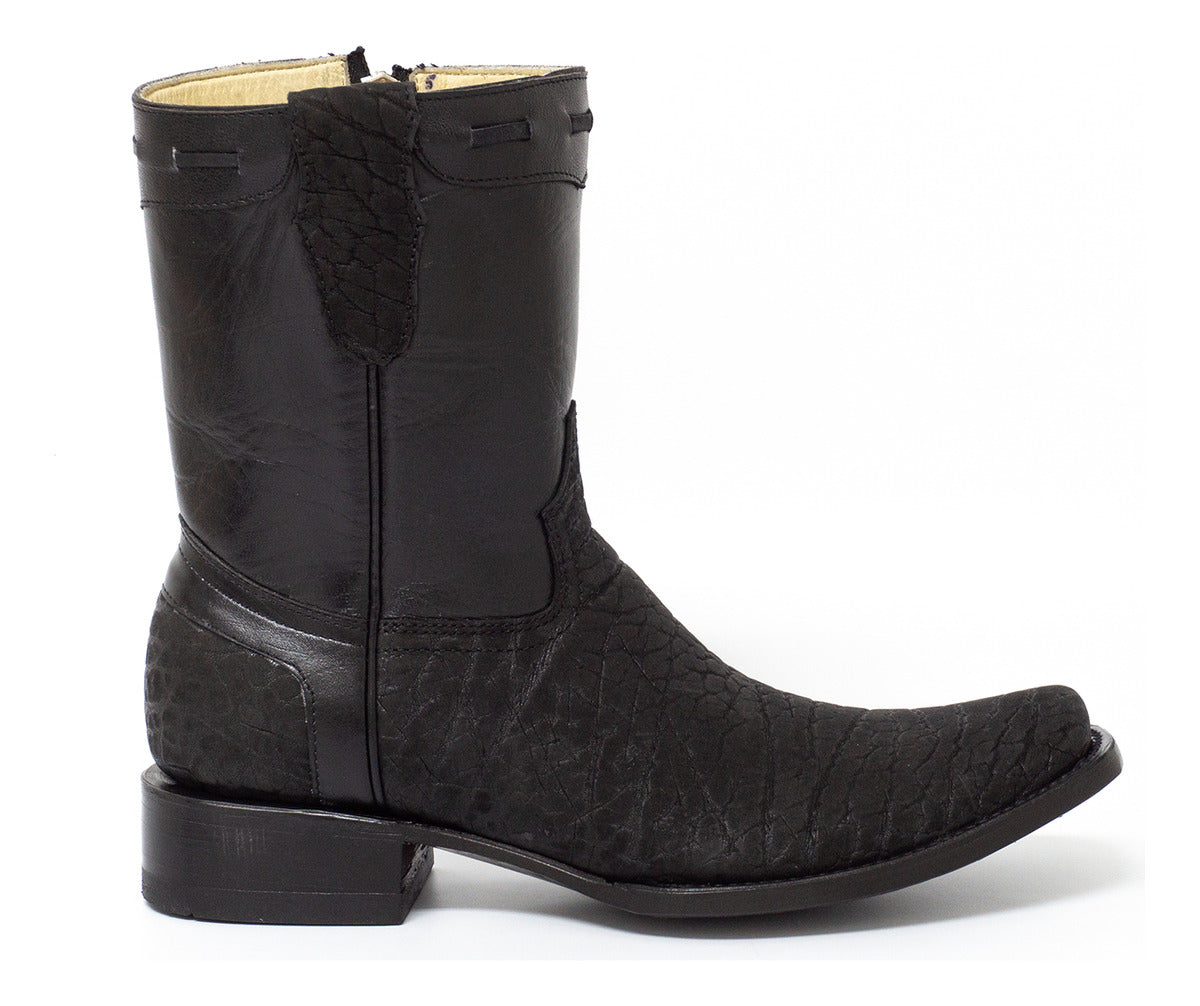 Bota casual en piel genuina de cuello de toro para caballero